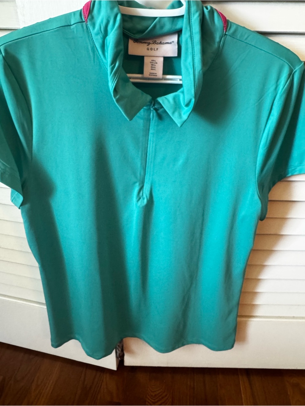 Tommy Bahama Golf  Teal Short-Sleeve Polo